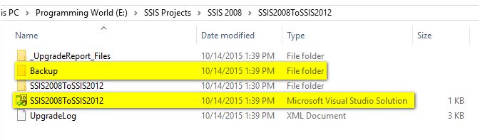 check project directory